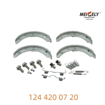 124 420 07 20 Conjunto OEM de sapatos para travões de estacionamento para Mercedes-Benz