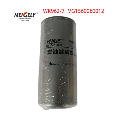 Stock WK962/7 Peças sobressalentes de camião Filtro de combustível para SINOTRUK HOWO