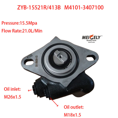 Stock ZYB-15521R/413B Yuchai Steering Vane Pump M4101-3407100