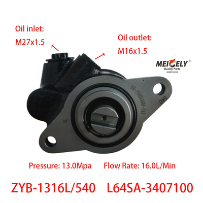 Bomba de direção de potência ZYB-1316L/540 para motor Chaochai 6102