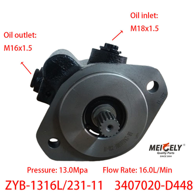 Peças do motor ZYB-1316L/231-11 Weichai Deutz Servo-Steering Pump