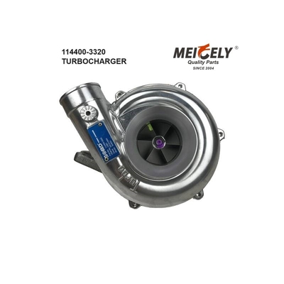 Turbocompressor RHE6 114400-3320 VA720015 114400-3320 E61CND-S0015G 6T611 Hitachi Excavator EX200-5 com motor 6BG1T