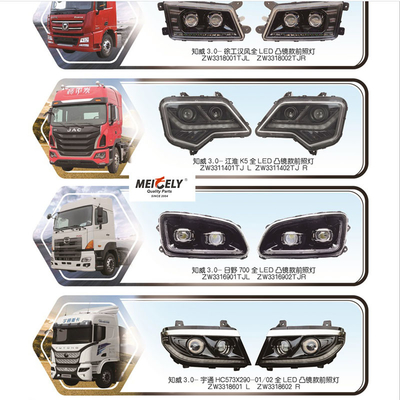 Novo tipo de farol full LED para caminhões pesados JAC K5 Hino 700 Yutong