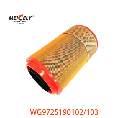 Núcleo de filtro de ar WG9725190102 para SINOTRUK HOWO WG9725190103