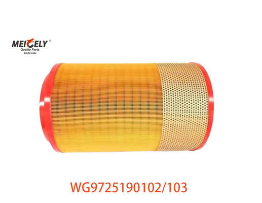 Núcleo de filtro de ar WG9725190102 para SINOTRUK HOWO WG9725190103