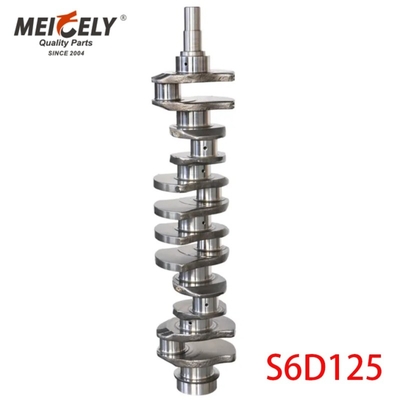 S4D102 S6D102 S6D107 S6D125 Crankshaft de aço fundido forjado para escavadeira