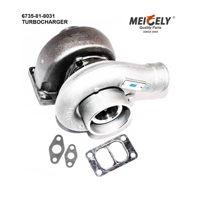 Turbocompressor de escavadeira 6735-81-8031 / 6735-81-8500/6735-81-8401 para PC220-6 HX35 6D102 Motor