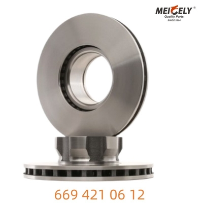 Aço forjado 669 421 06 12 Disco de travagem Força inigualável Para Mercedes-Benz