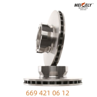 Aço forjado 669 421 06 12 Disco de travagem Força inigualável Para Mercedes-Benz