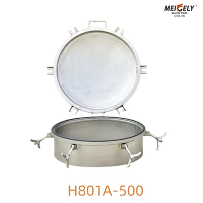 Tipo de soldadura Capa de escotilha de aço inoxidável H801A-500 para caminhão-tanque