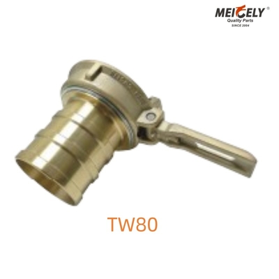 Válvula de bola de descarga à prova de vazamento TW80 de alto desempenho para camiões-tanque