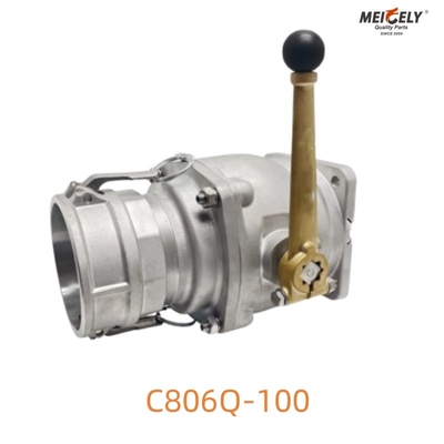 C806Q-100 válvula de esfera de descarga durável para camiões-tanque pesados