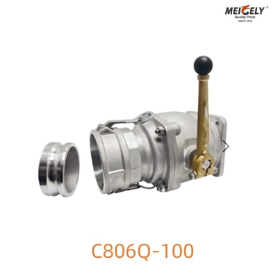 C806Q-100 válvula de esfera de descarga durável para camiões-tanque pesados