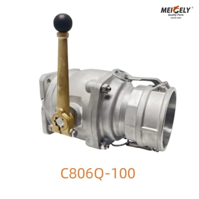 C806Q-100 válvula de esfera de descarga durável para camiões-tanque pesados