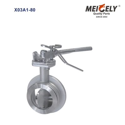 Valva de amostragem asséptica sanitária Flange Widdop Butterfly Valve para camião de tanque de água
