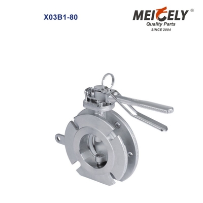 Valva de amostragem asséptica sanitária Flange Widdop Butterfly Valve para camião de tanque de água