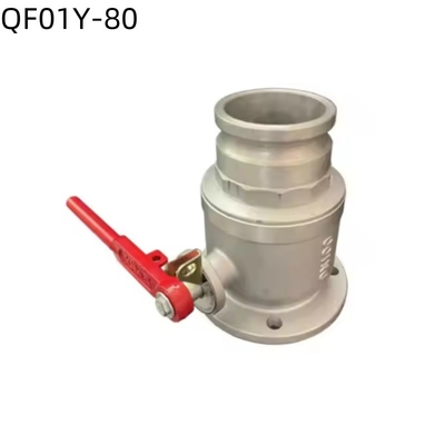 Válvula de esfera de flange de uma / três vias QF01Y-80 DN80 para caminhão de tanque de água