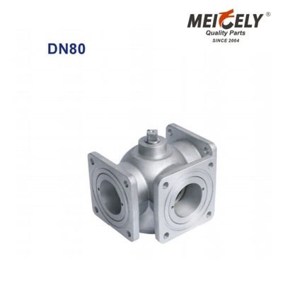 Válvula de esfera de flange de uma / três vias QF01Y-80 DN80 para caminhão de tanque de água