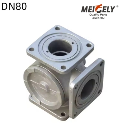 Válvula de esfera de flange de uma / três vias QF01Y-80 DN80 para caminhão de tanque de água