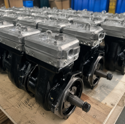Compressor de ar de cilindro único resistente OEM 9111535100 para sistema de freio de caminhão MACK