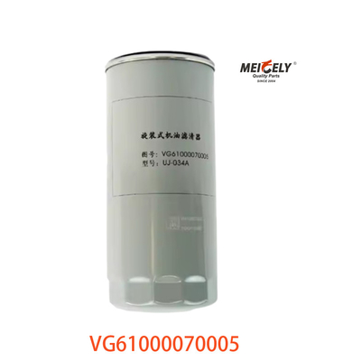 Filtro de óleo de motor Weichai VG61000070005 Para Sinotruk Howo JX0818A