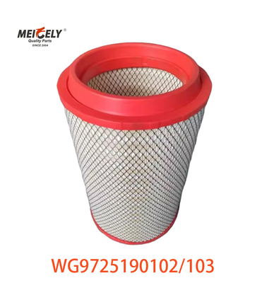 Núcleo de filtro de ar WG9725190102 para SINOTRUK HOWO WG9725190103