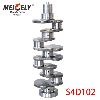 S4D102 S6D102 S6D107 S6D125 Crankshaft de aço fundido forjado para escavadeira
